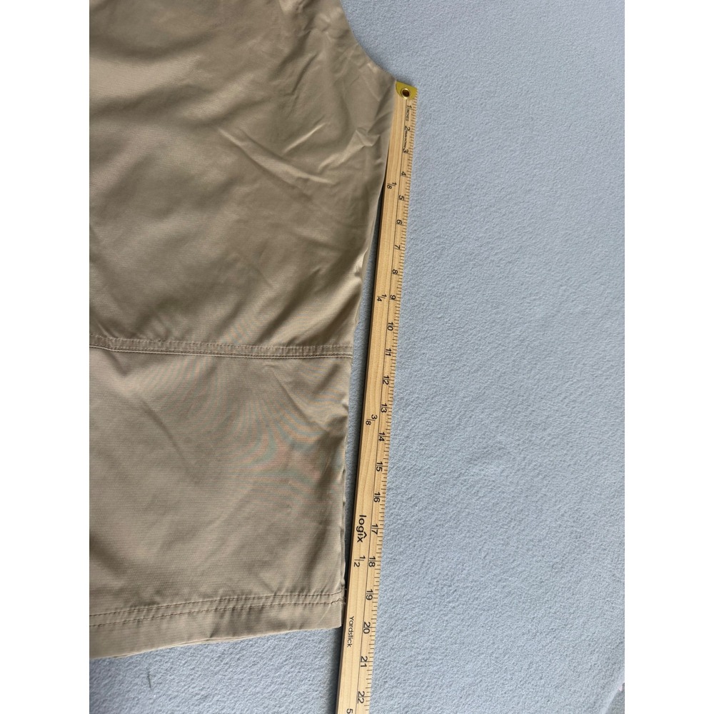 Columbia Womens Tan Khaki Hiking Capri Cargo Pants Outdoor Utility Size 14 - Picture 6 of 11
